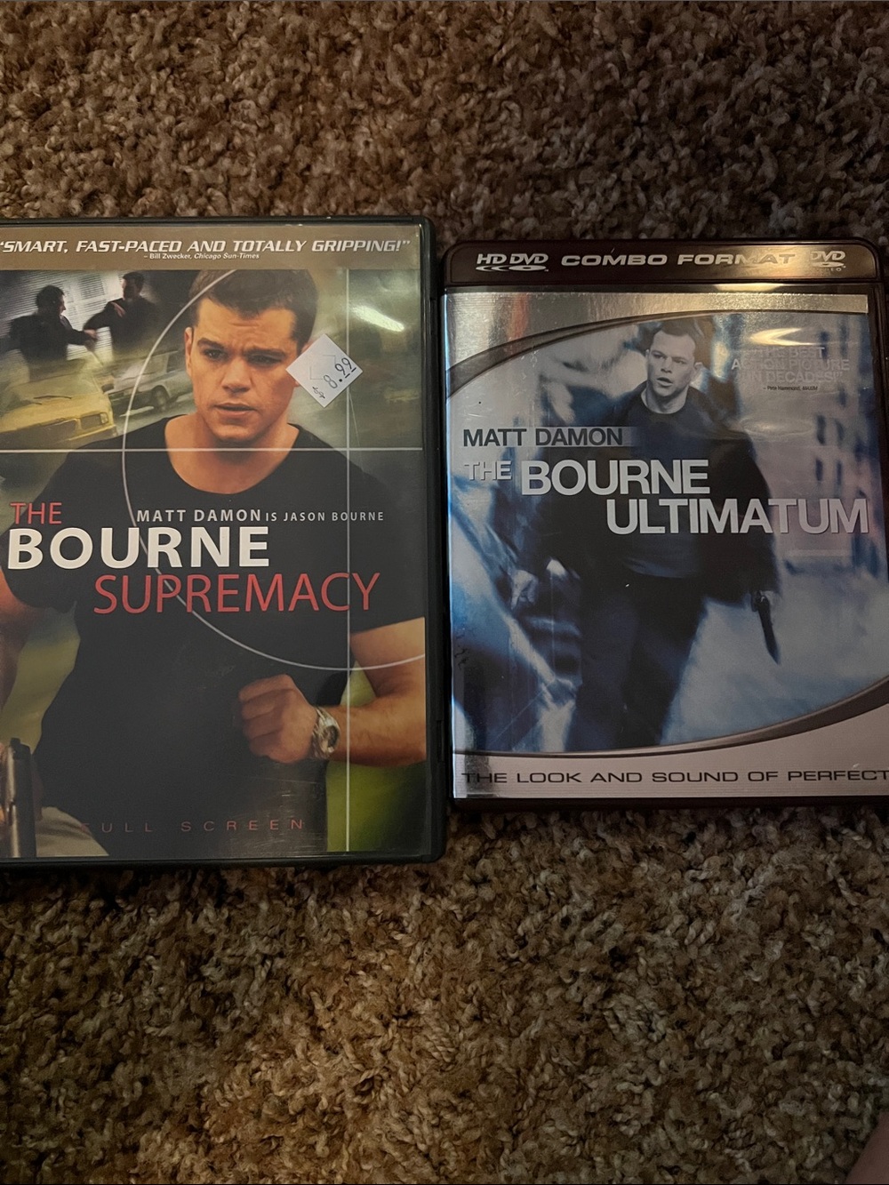 The Bourne Supremacy & The Bourne Ultimatum Movie DVD Set -